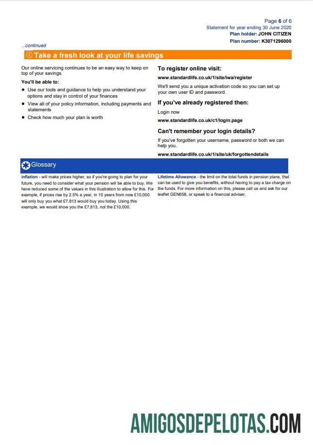 realista Modelo de fatura de serviços públicos de vida padrão do Reino Unido em formato Word e PDF, 7 páginas 7